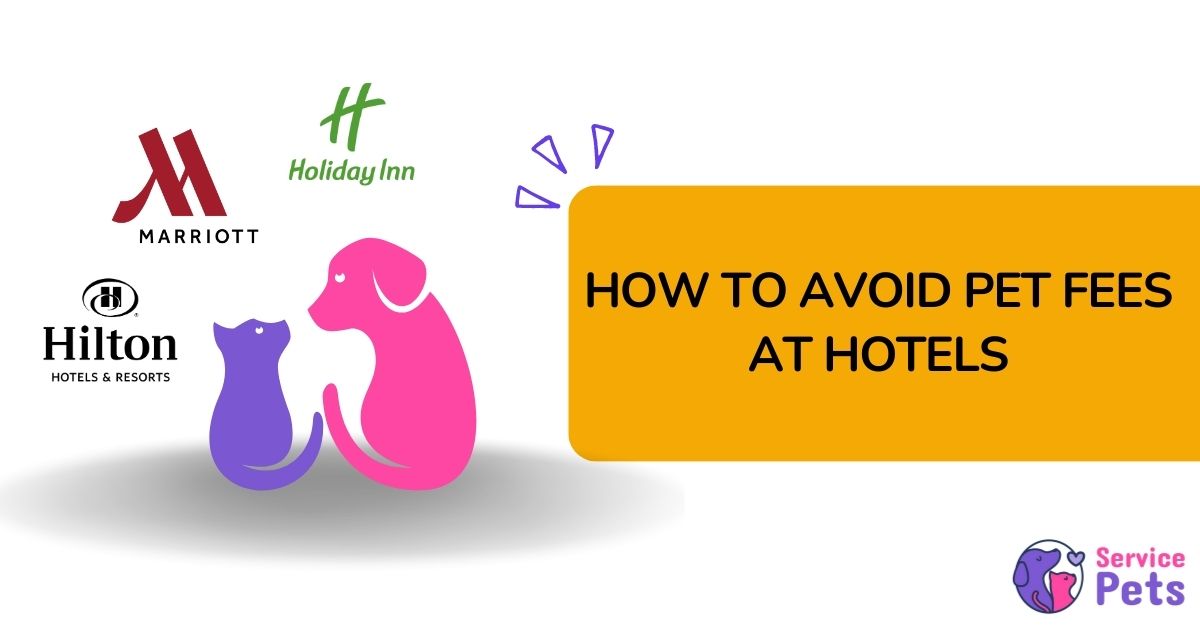 how to avoid paying pet fees at hotesl